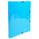Classeur À Élastiques 2 Anneaux 15mm Iderama - A4 - Bleu Clair - X 20 - Exacompta