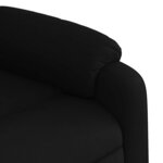 vidaXL Fauteuil de massage inclinable noir tissu