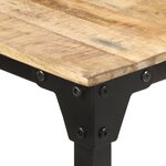 vidaXL Table de salle à manger 220x100x76 cm Bois de manguier brut