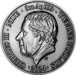 Pièce de monnaie en Argent 12 Dollars g 155.5 (5 oz) Millésime 2024 Twelve Zodiac Signs CANCER