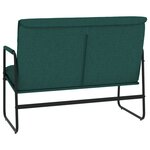 vidaXL Banc Vert foncé 100x64x80 cm Tissu