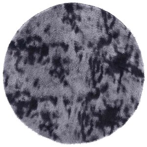 vidaXL Tapis Shaggy à poils longs NAVARRA gris foncé 200x200 cm