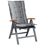 Madison Coussin de chaise à dossier haut Pasa 123x50 cm Gris