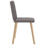vidaXL Chaises à manger lot de 2 taupe tissu
