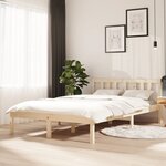 Vidaxl cadre de lit bois massif 120x200 cm