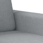 vidaXL Ensemble de canapés 2 Pièces coussins gris clair tissu