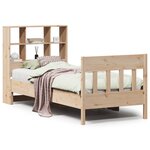 vidaXL Cadre de lit sans matelas 90x200 cm bois de pin massif