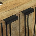 vidaXL Meuble Sous Lavabo avec étagère Marron  Noir 62 x 33 x 58 cm