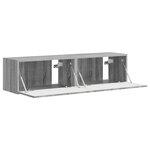vidaXL Meuble TV mural 2 Pièces Gris Sonoma 60 x 31 x 29.5 cm
