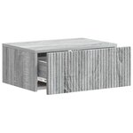 vidaXL Cabinet de chevet mural Sonoma gris 49 x 34 5 x 20 cm