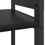 vidaXL Étagère Chêne noir 40 x 30 x 85 cm Bois d'ingénierie