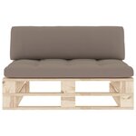 vidaXL Canapé central palette de jardin bois de pin imprégné