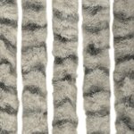 vidaXL Moustiquaire Gris clair et gris foncé 90x220 cm Chenille
