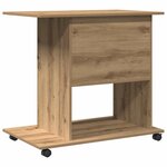 vidaXL Bureau d'ordinateur chêne artisanal 80x50x75 cm bois ingénierie