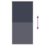 vidaXL Store enrouleur occultant largeur du tissu 80 7 cm polyester