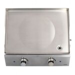 Plancha électrique inox 2 thermostats 2800W - Plaque amovible inox - 2 thermostats ajustables
