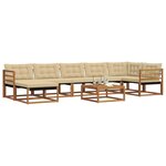 vidaXL Ensemble de canapés d'extérieur 22 Pièces Naturel et Beige