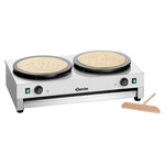 Crêpière professionnelle électrique - double crêpes - bartscher -  - fonte 860x510x245mm