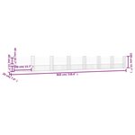 vidaXL Panier de gabion en forme de U avec 8 poteaux Fer 860x20x100 cm