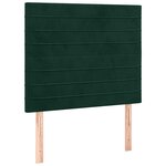 vidaXL Cadre de lit sans matelas vert foncé 80x200 cm velours