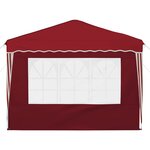 vidaXL Tente de fête pop-up 288 x 288 x 245 cm Bordeaux Tissu Oxford