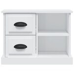 vidaXL Table de chevet blanc 60x35 5x45 cm