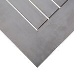 vidaXL Table de jardin Gris 200x100x75 cm Bois d'acacia solide