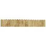 vidaXL Rouleau de bordure Vert 120 cm Bois de pin imprégné