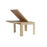 NUORI - Table a manger extensible - 6-8 personnes - Style contemporain - Décor chene - L 96-190 x l 95 cm