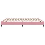 vidaXL Cadre de lit sans matelas rose 180x220 cm velours