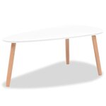 vidaXL Ensemble de tables basses 2 Pièces Bois de pin massif Blanc