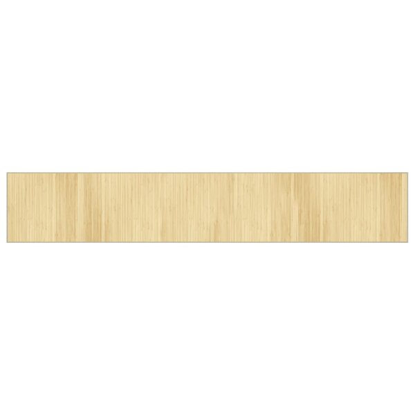 vidaXL Tapis rectangulaire naturel clair 70x400 cm bambou
