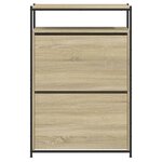 vidaXL Armoire à chaussures chêne sonoma 75x34x112cm bois d'ingénierie