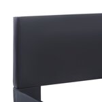 vidaXL Cadre de lit Noir Similicuir 120 x 200 cm