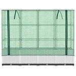vidaXL Jardinière surélevée avec housse aspect rotin 160x40x138 cm