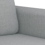 vidaXL Ensemble de canapés 3 Pièces coussins gris clair tissu