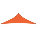 vidaXL Voile d'ombrage 160 g/m² Orange 4x4x4 m PEHD