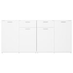 vidaXL Buffet Blanc 160x36x75 cm Bois d'ingénierie