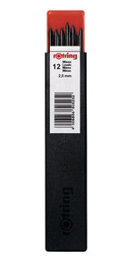 rOtring Recharge mines rOtring 300   2 0 mm - HB  étui de 12 mines