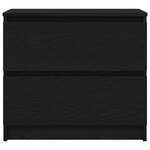 vidaXL Meuble TV noir 60x35x54 cm bois d'ingénierie