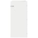 vidaXL Meuble sous lavabo de salle de bain Blanc 56 x 37 5 x 81 cm