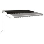 Vidaxl auvent manuel rétractable sur pied 400x300 cm anthracite