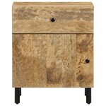 vidaXL Table de chevet 50x33x60 cm bois de manguier massif