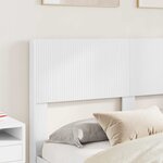 vidaXL Cadre de lit avec rangement et tête de lit Blanc 160 x 200 cm