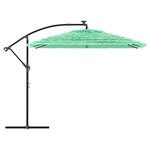 vidaXL Parasol de jardin avec mât en acier vert 269x269x235 cm