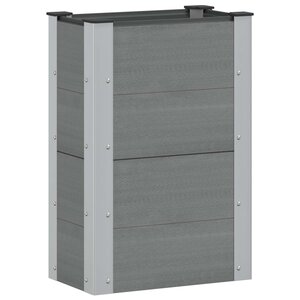 vidaXL Jardinière surélevée Gris 50 x 30 x 72 cm