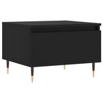 vidaXL Tables basses 2 Pièces noir 50x46x35 cm bois d'ingénierie