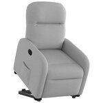 vidaXL Fauteuil inclinable gris nuage tissu