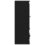 vidaXL Highboard Chêne noir 132 x 35 5 x 103 5 cm Bois d'ingénierie