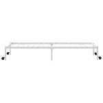 vidaXL Cadre de lit sans matelas pliable blanc 90x200 cm acier